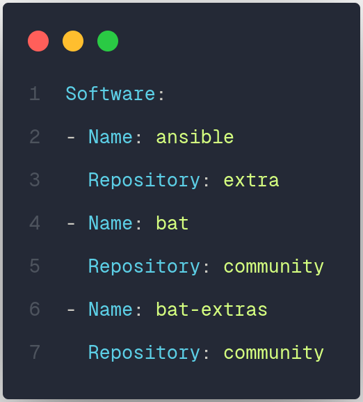 software format